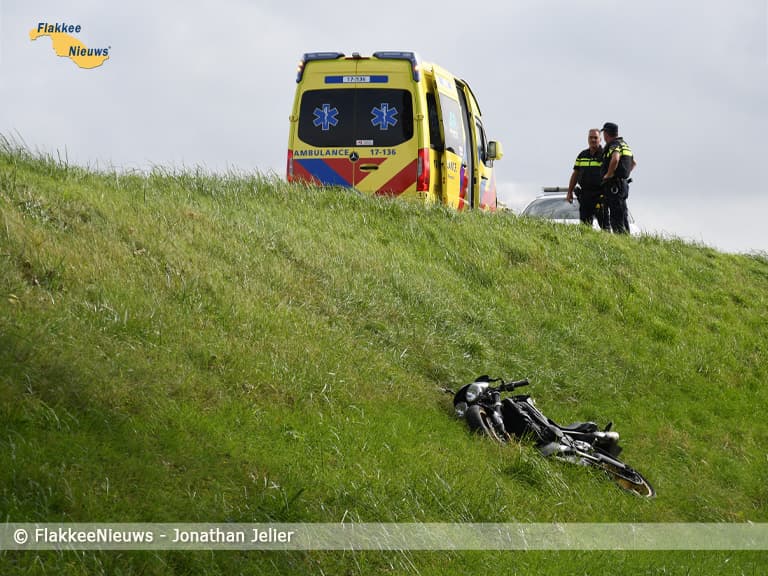 Motorrijder gewond bij ongeval Eendrachtsdijk Stellendam
