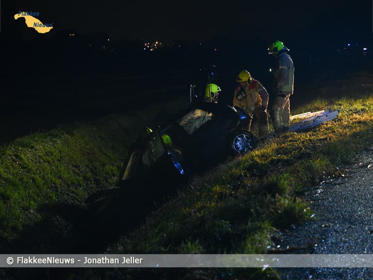 Ongeval met gewonden op N215 tussen Middelharnis en Nieuwe-Tonge