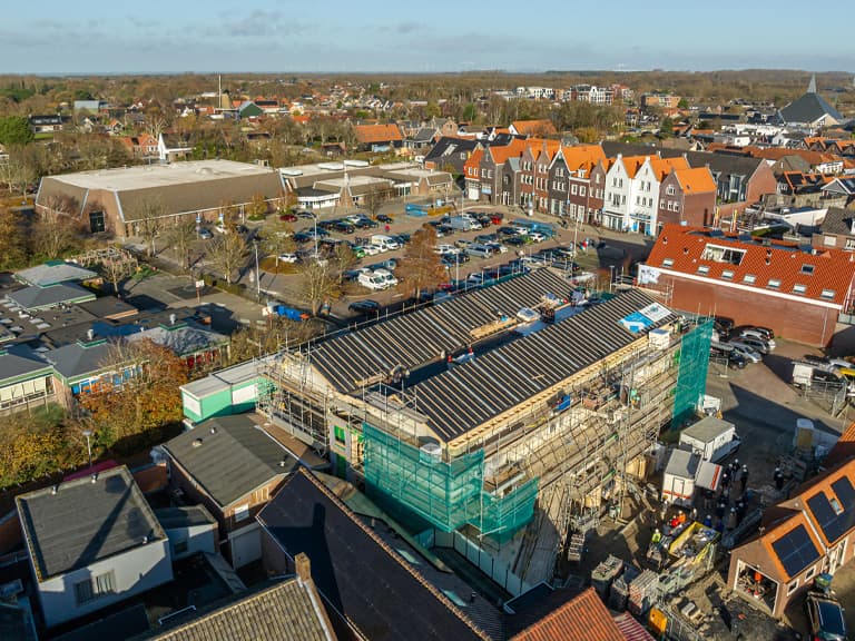 Bouw appartementencomplex Ouddorp centrum bereikt hoogste punt