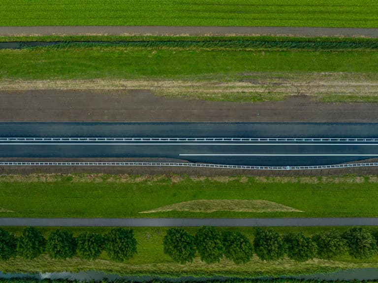 Werkzaamheden N59 opgeschort vanwege slechte weersomstandigheden