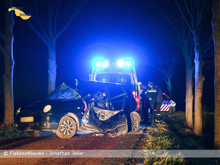 Gewonde bij ongeval op Noorddijk tussen Dirksland en Sommelsdijk