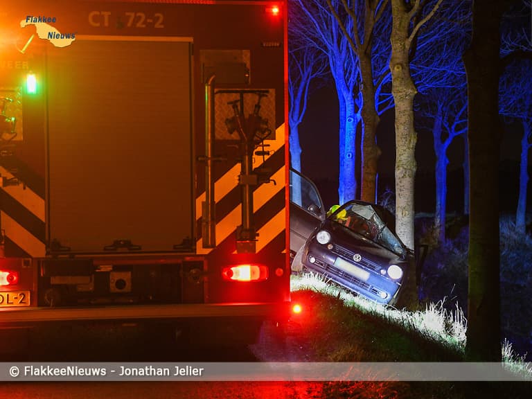 Gewonde bij ongeval op Noorddijk tussen Dirksland en Sommelsdijk