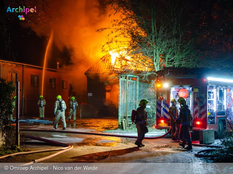 Uitslaande brand in woonhuis Oude-Tonge