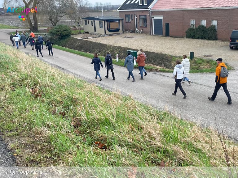 Wandelen en snert in Melissant