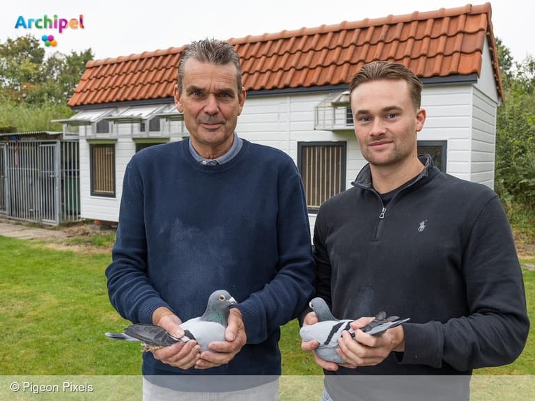 Jim en Mick Hameeteman winnaars eerste Grote Prijs vlucht 2024
