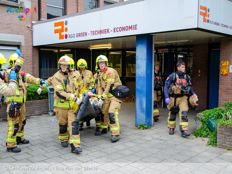 Oefening: schietpartij en brandstichting in een middelbare school