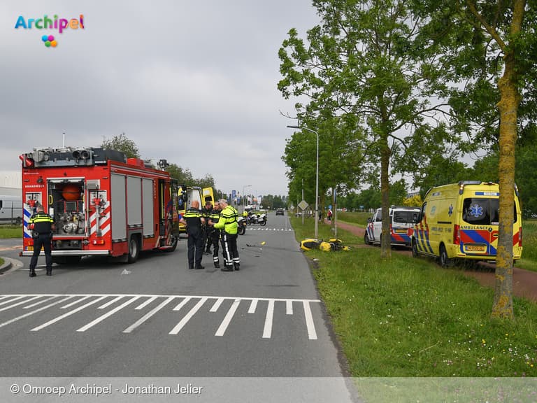 Motorrijder overleden in Middelharnis na ongeval