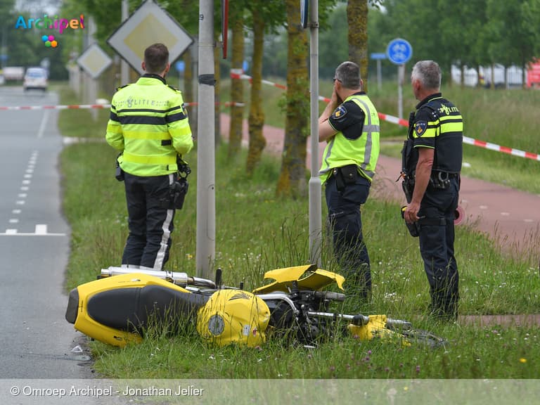 Motorrijder overleden in Middelharnis na ongeval