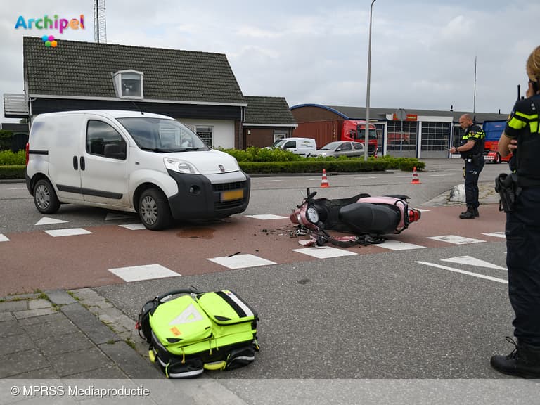 Gewonde bij ongeval met scooter