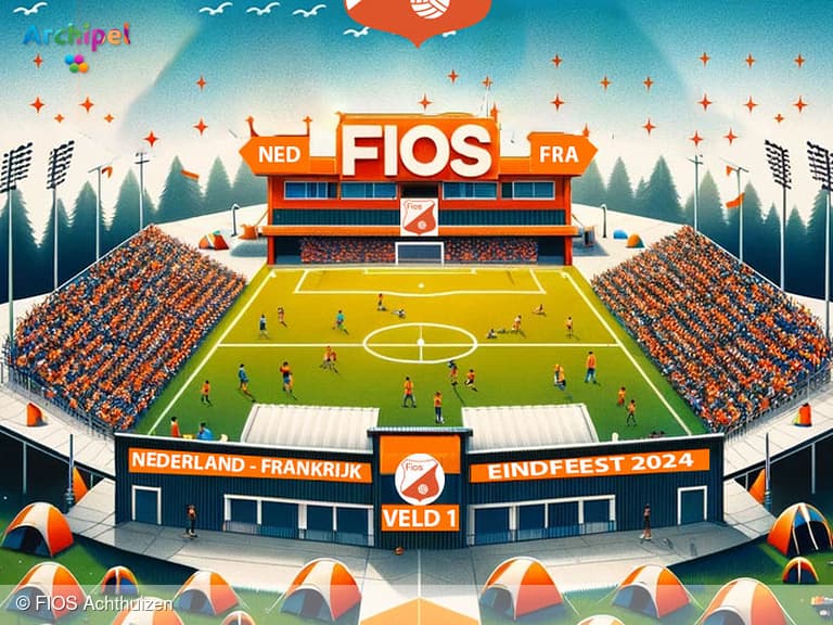 Genieten van EK op Oranje Camping bij FIOS Achthuizen