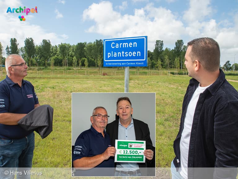Herinneringsbos Calando krijgt naam 'Carmen plantsoen'