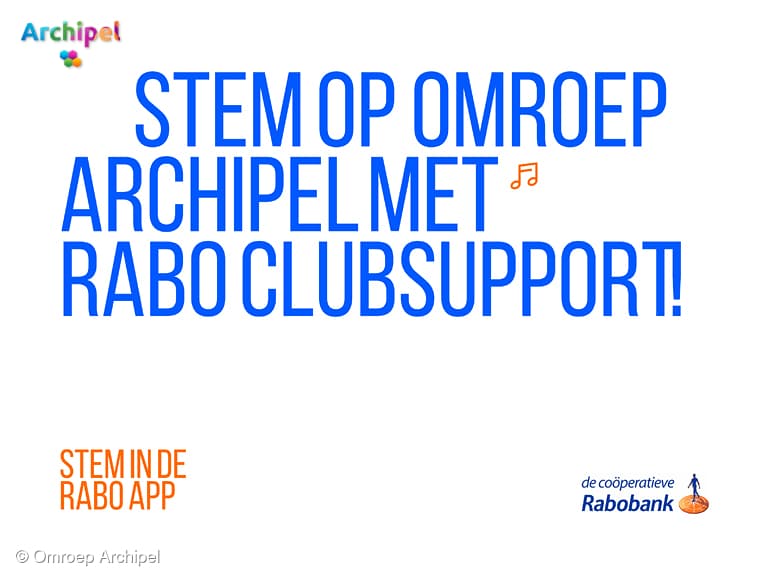 Stem op Omroep Archipel en help onze vrijwilligers