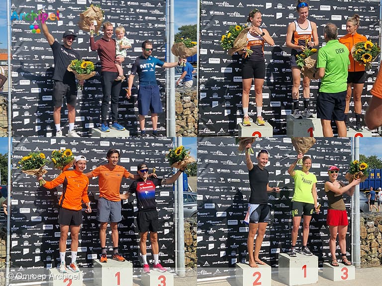 Triathlon Herkingen warm en succesvol verlopen