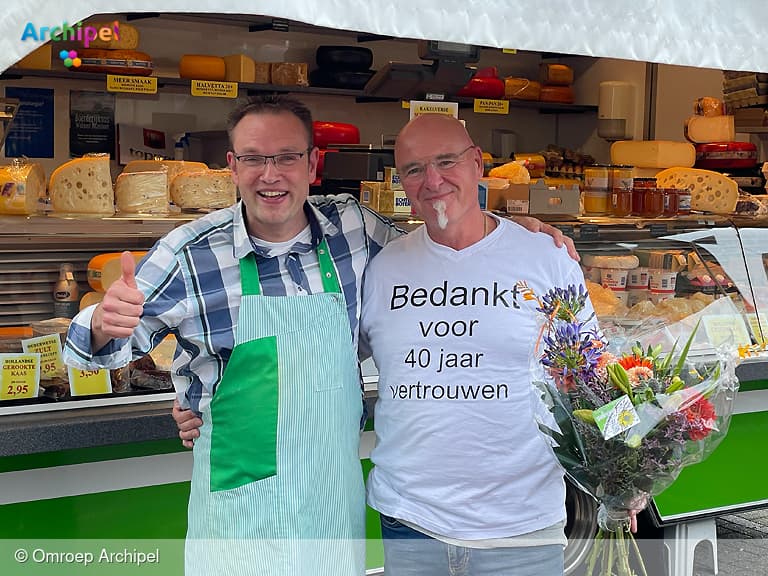 Afscheid en jubileum op de markt in Middelharnis
