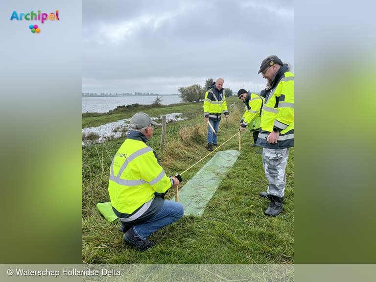 Trainingsweek dijkbewakingsorganisatie op Tiengemeten