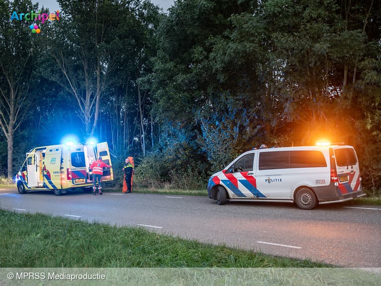 Motor uit zicht na ongeval, bestuurder slaat zelf alarm