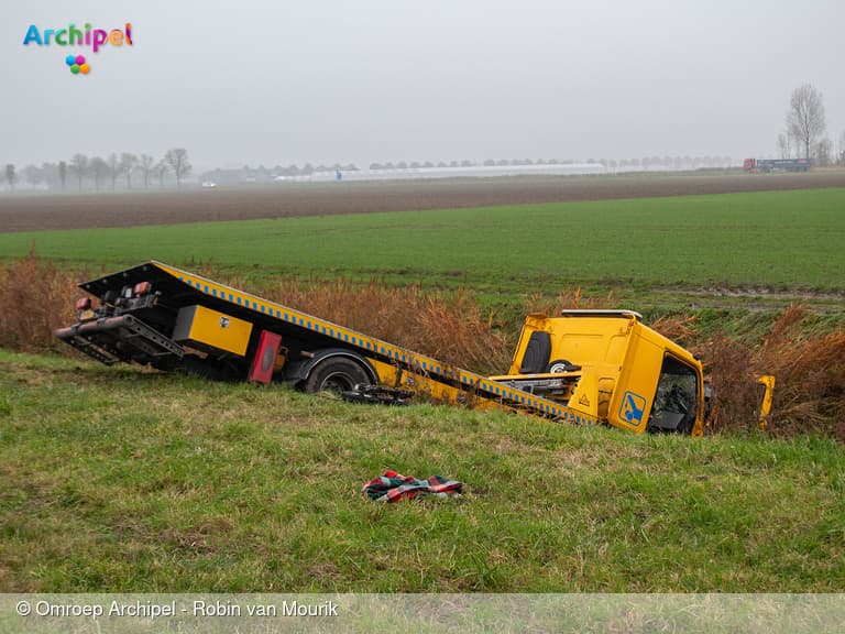 N59 bij Oude-Tonge afgesloten vanwege ongeval
