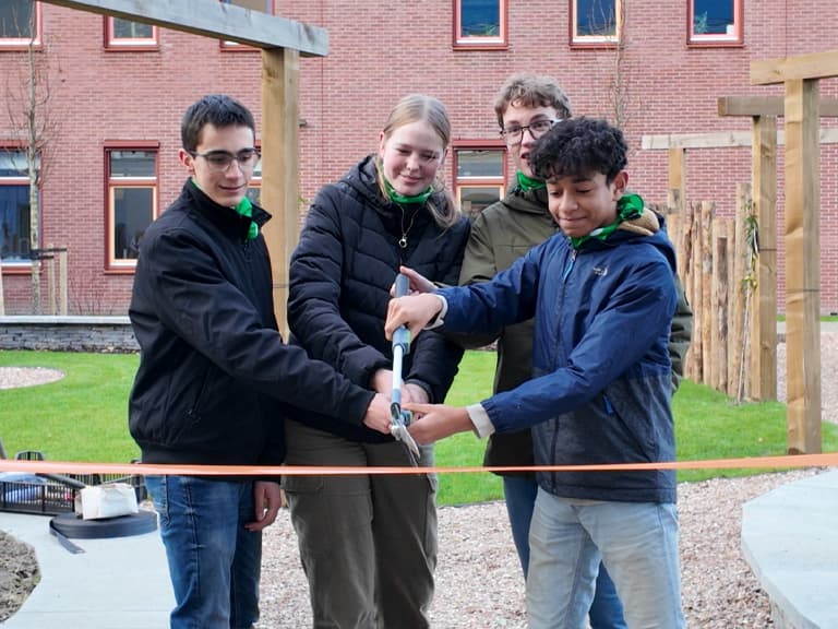 Nieuwe duurzame tuin voor RGO College