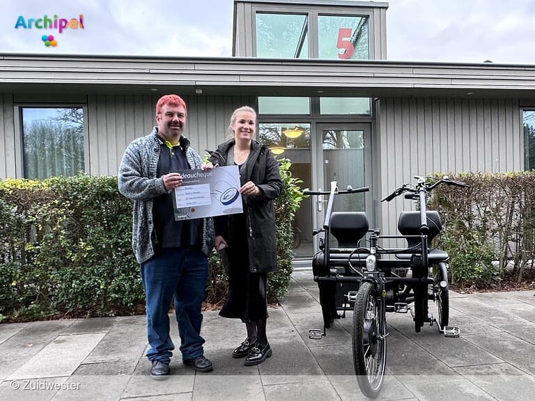 Evert regelt duofiets voor zijn woning