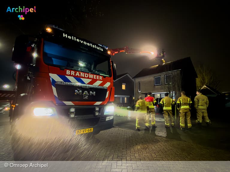 Brandweer rukt uit naar woning in Dirksland