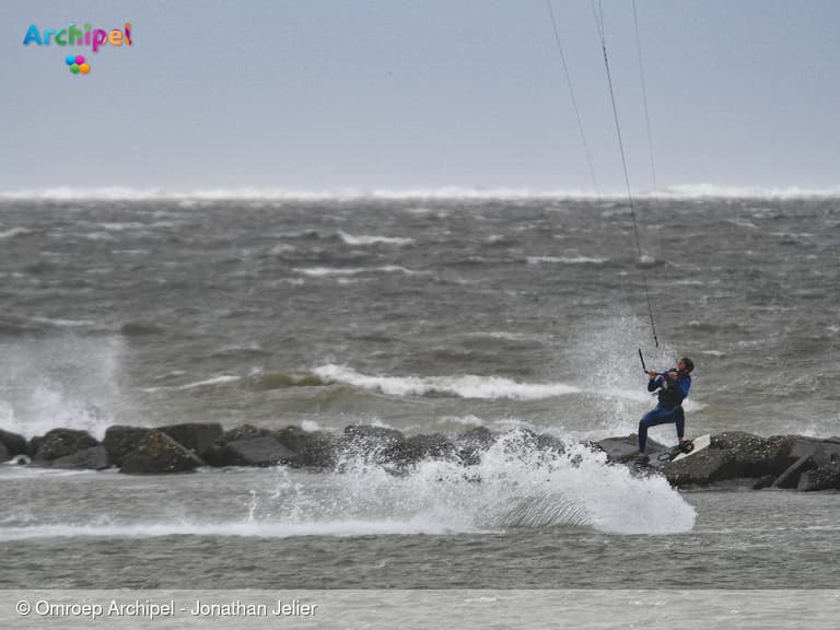 Herfstachtige storm op Goeree-Overflakkee