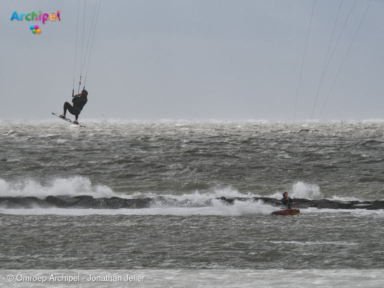 Herfstachtige storm op Goeree-Overflakkee