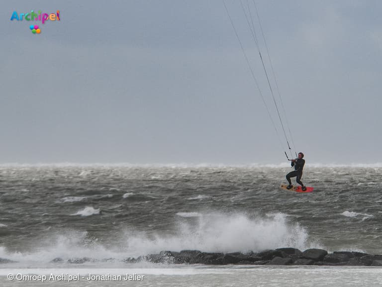 Herfstachtige storm op Goeree-Overflakkee