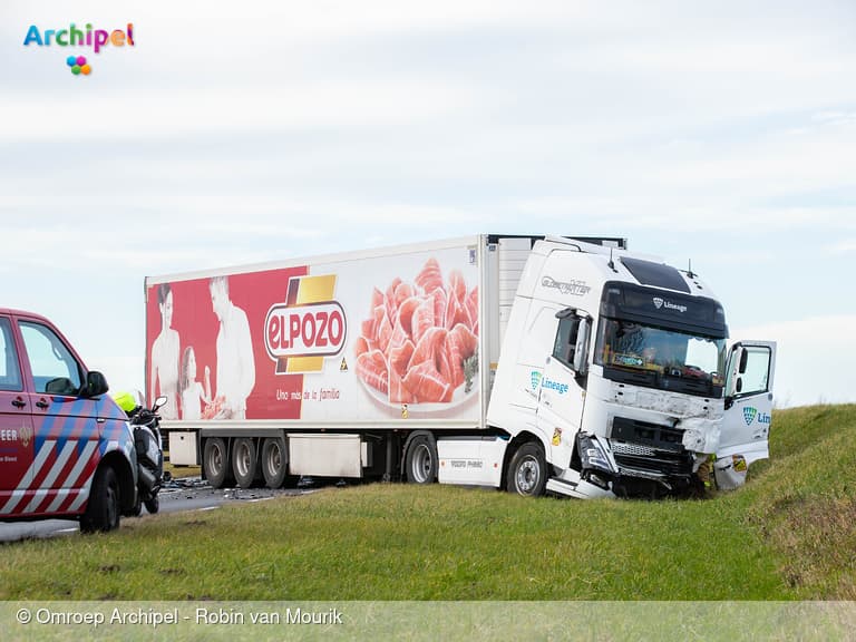 N57 afgesloten vanwege dodelijk ongeval
