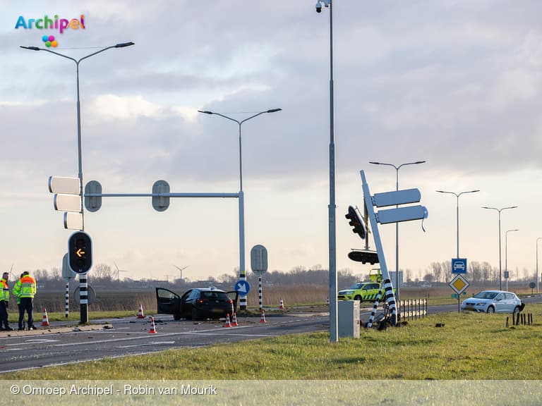 Ongeval op N59, weg in beide richtingen afgesloten