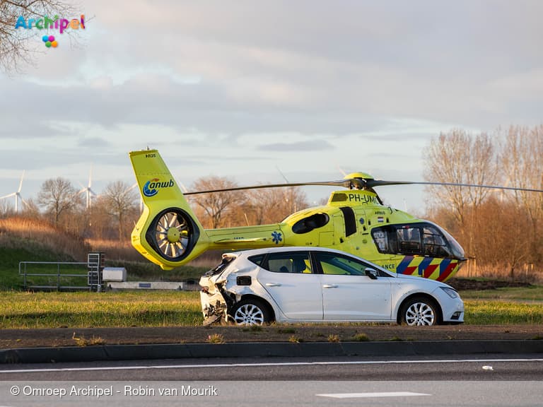 Ongeval op N59, weg in beide richtingen afgesloten