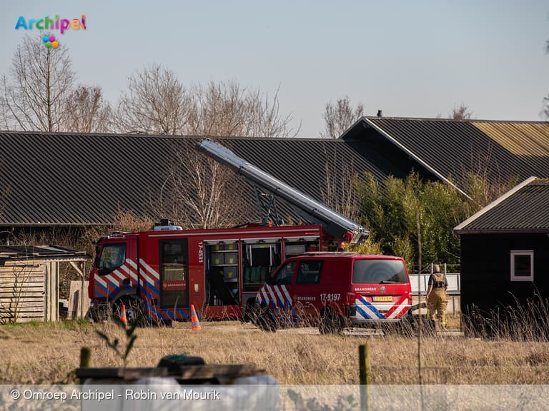 Brand in schuurtje aan de Molenlaan in Sommelsdijk