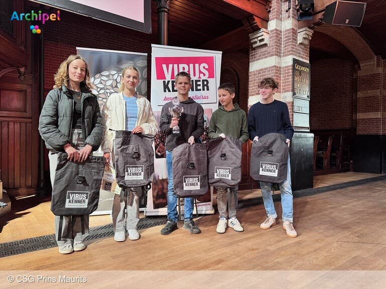 Leerlingen schitteren in internationale Viruskenner-finale