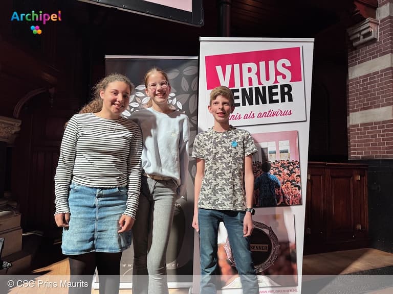 Leerlingen schitteren in internationale Viruskenner-finale