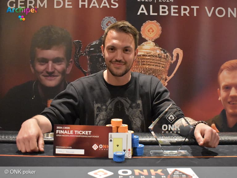 Matthijs uit Nieuwe-Tonge kwalificeert zich voor finale ONK Poker