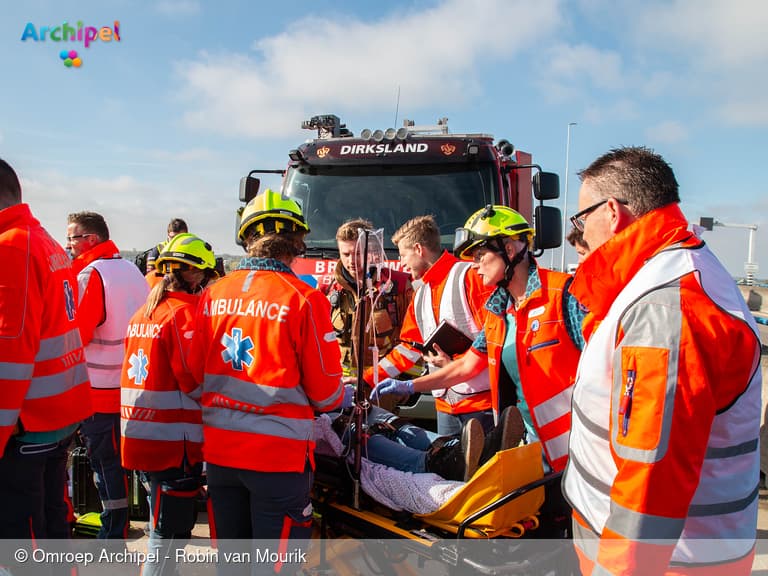 Grote calamiteitenoefening op de Haringvlietsluizen