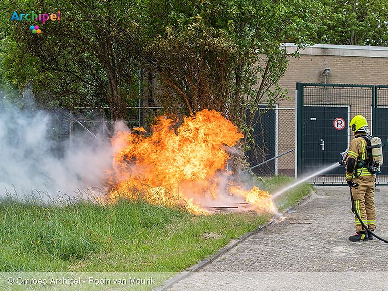 Dixi in vlammen opgegaan