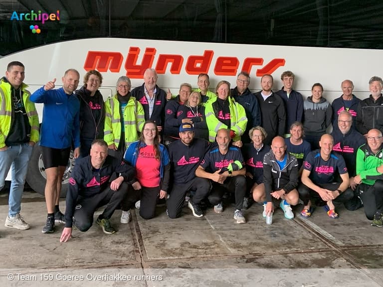 Team 159 Goeree-Overflakkee runners klaar voor de Roparun