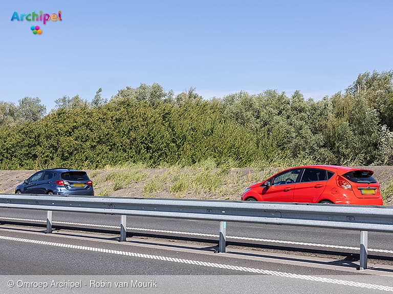 Ongeval met vier voertuigen veroorzaakt lange files