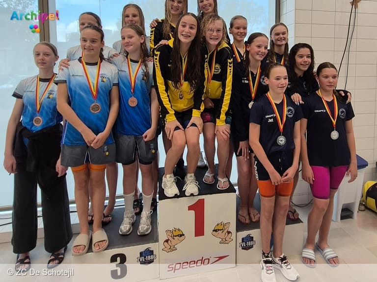 Provinciale titel voor Schotejil zwemsters