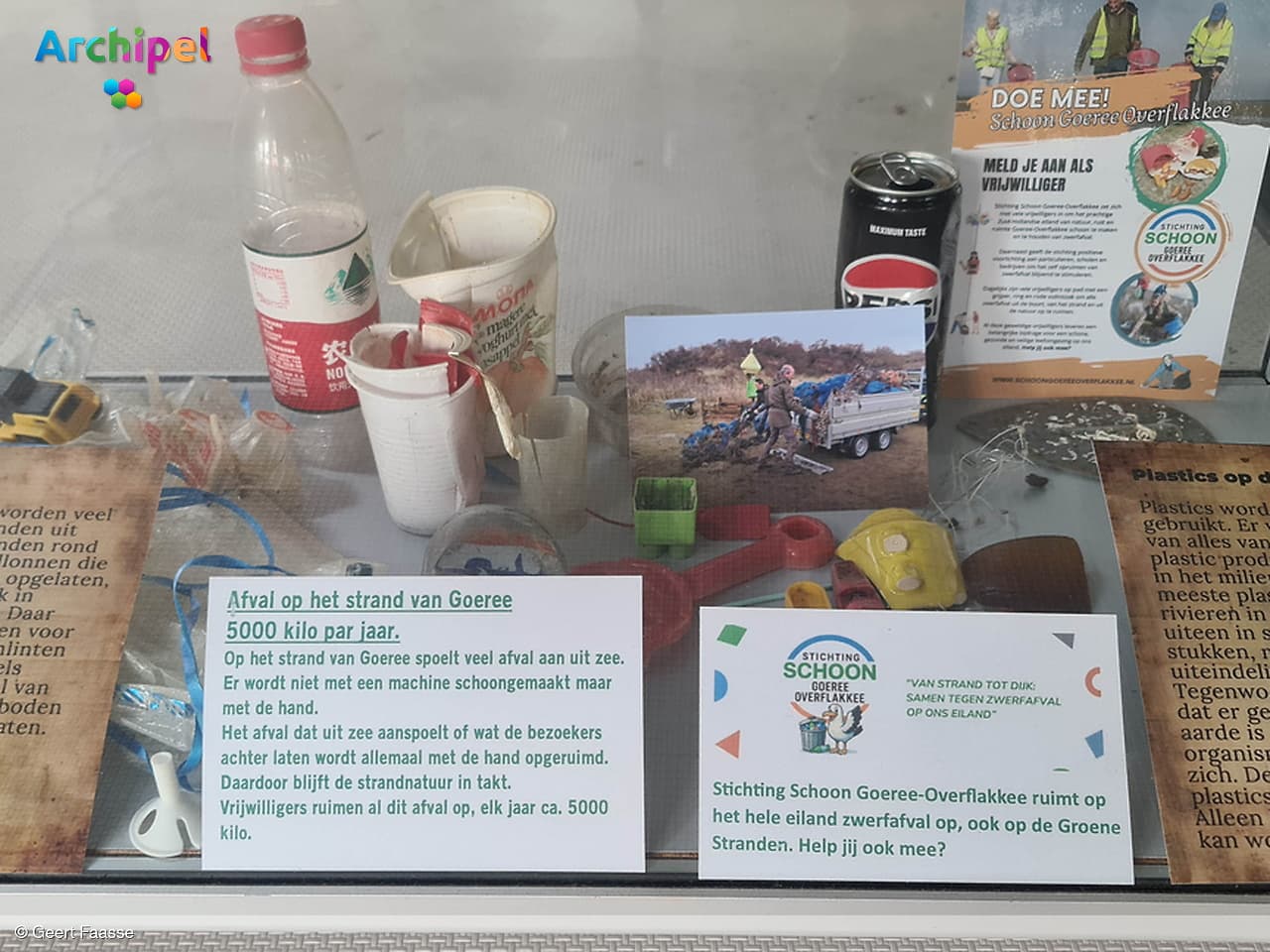 Groene Stranden in vitrine te zien op verschillende locaties