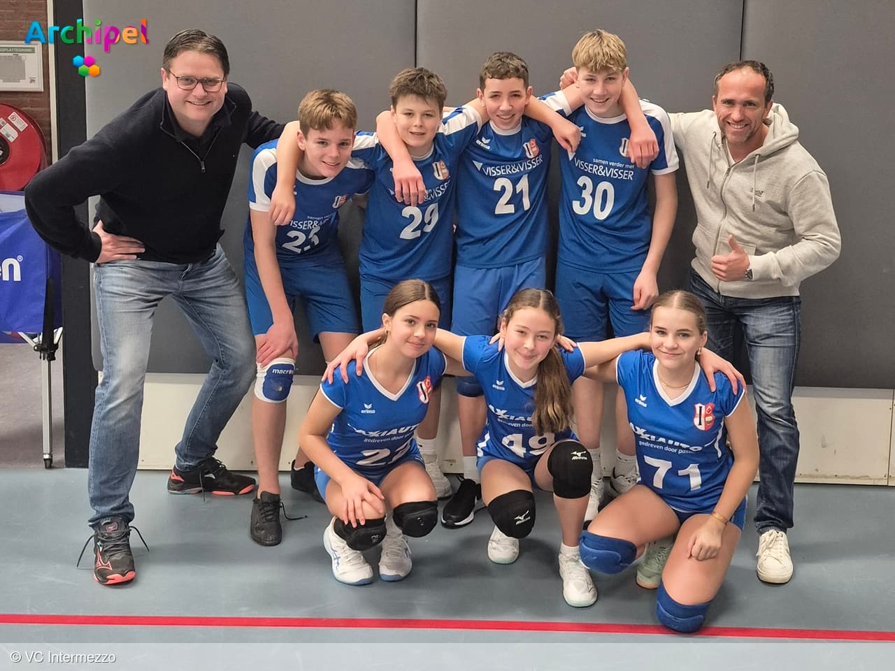 Gemengd C team VC Intermezzo kampioen