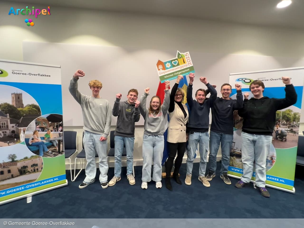 Jeugdraad Ooltgensplaat op bezoek bij de burgemeester