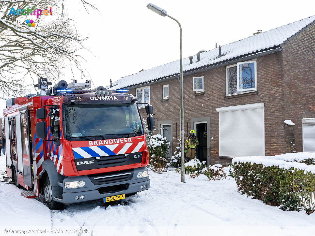 Kat overleden na brand in woning