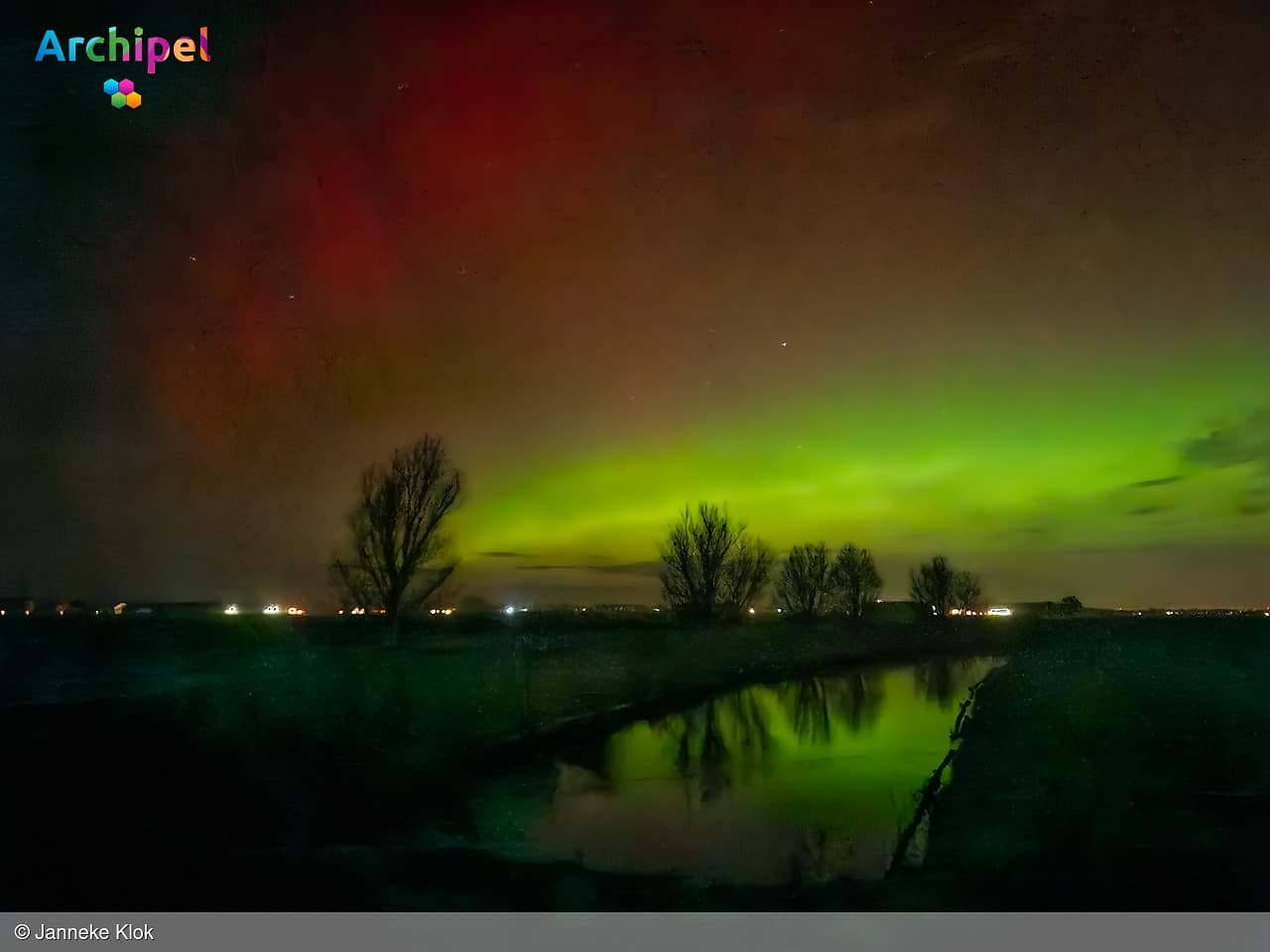 Noorderlicht te zien op Goeree-Overflakkee