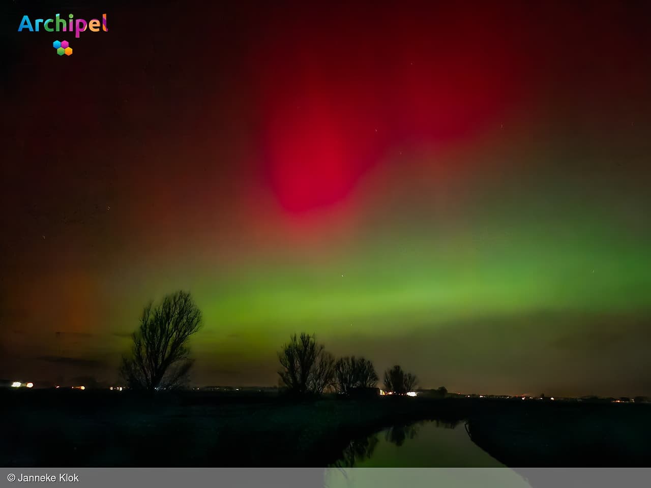 Noorderlicht te zien op Goeree-Overflakkee