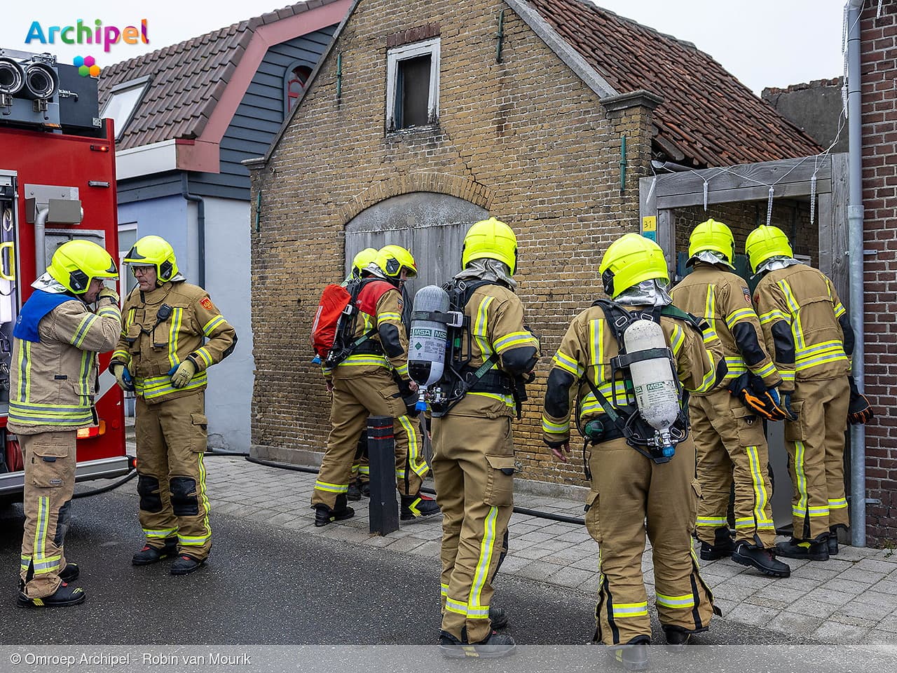 Brandweer ingezet bij woning vol rook in Herkingen