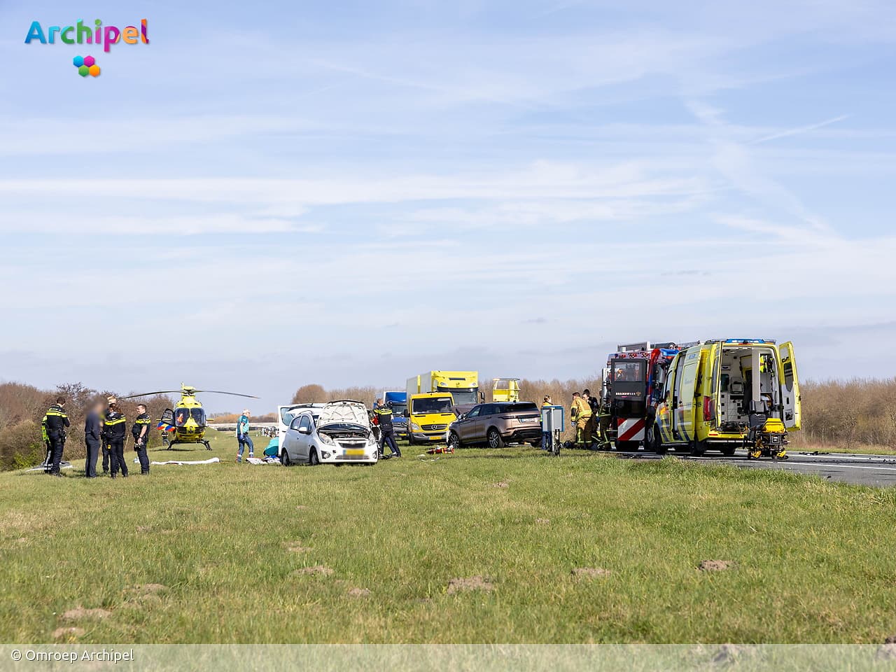 Ernstig ongeval op N59 richting Zeeland