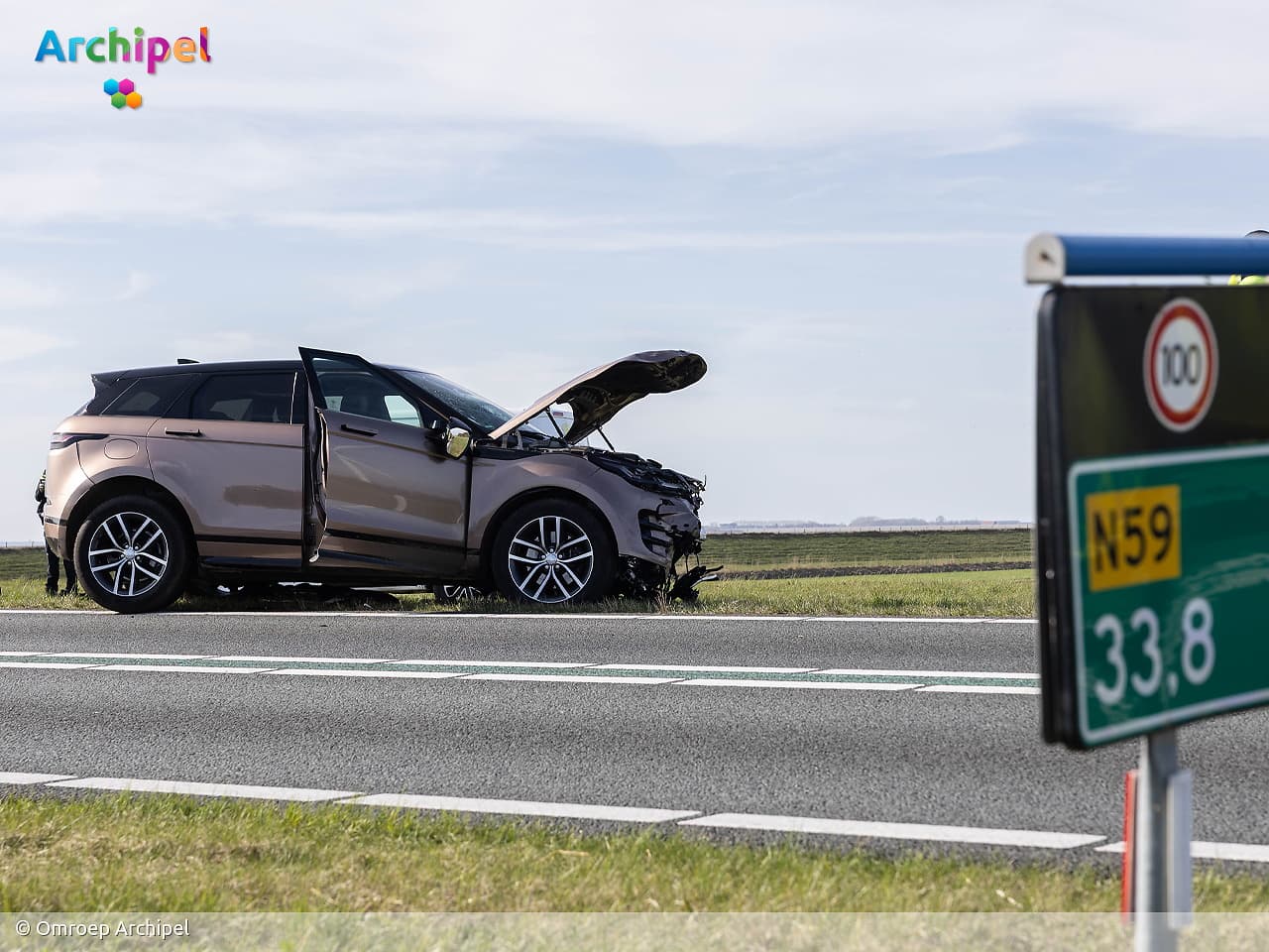 Ernstig ongeval op N59 richting Zeeland