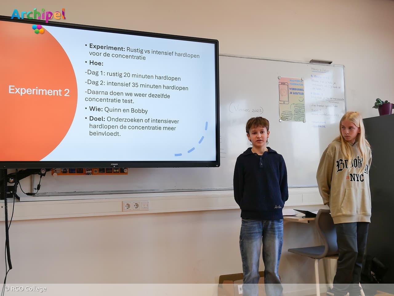Tweede- en derderjaars vwo-leerlingen RGO College gaan op onderzoek