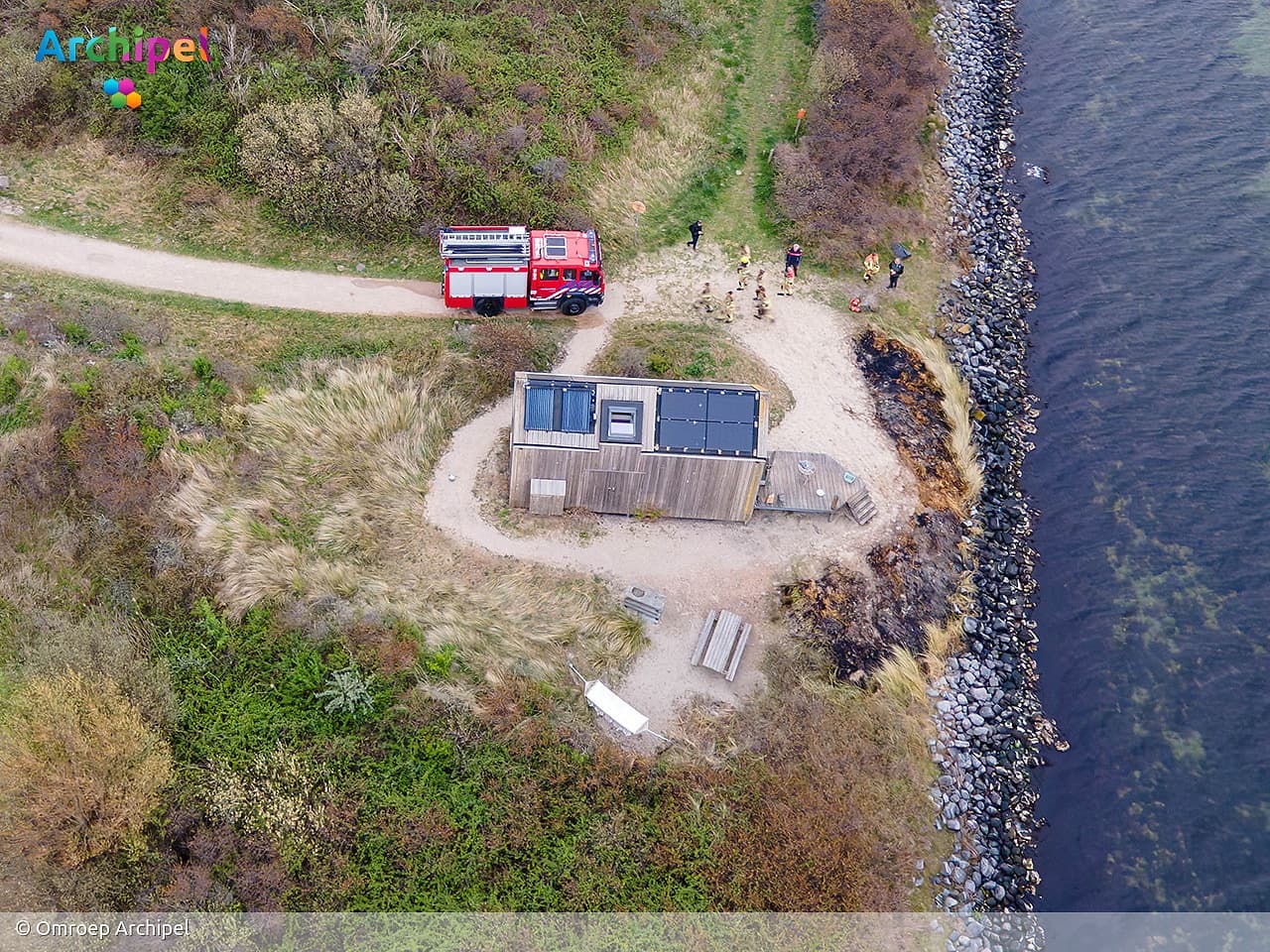 Brandweer voorkomt erger bij grasbrand op vakantiepark